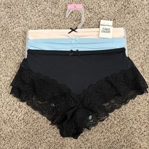 3 Pack Women's Size L CHEEKY Panties Underwear Under Garments